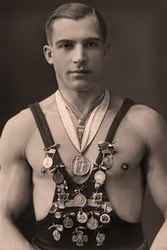 Portret zapaśnika ok. 1920